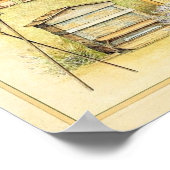 Vintager französischer Imkereigarten Poster (Ecke)