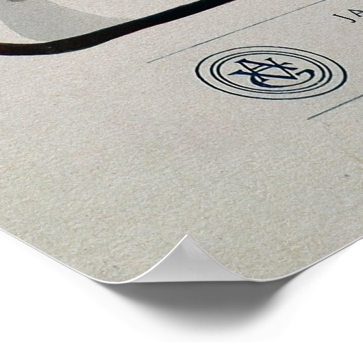 Vintager französischer Jack Johnson Poster (Ecke)