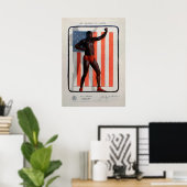 Vintager französischer Jack Johnson Poster (Heimbüro)