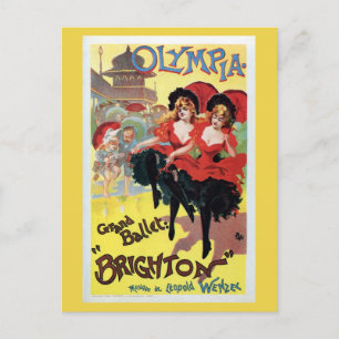 Vintager französischer Kanaltanz Postkarte