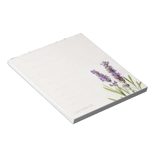 Vintager französischer Lavendel Notepad Notizblock (angewinkelt)