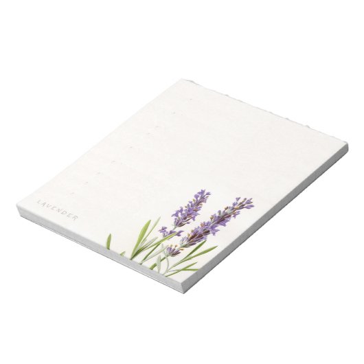 Vintager französischer Lavendel Notepad Notizblock (Rotiert)