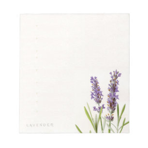 Vintager französischer Lavendel Notepad Notizblock
