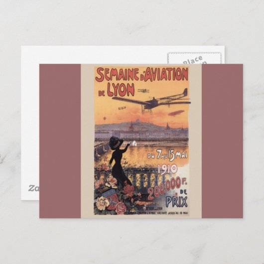 Vintager französischer Luftverkehr Postkarte (Vorne/Hinten)