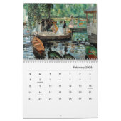 Vintager französischer Maler Pierre Auguste Renoir Kalender (Feb 2026)