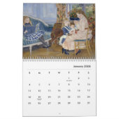 Vintager französischer Maler Pierre Auguste Renoir Kalender (Jan 2026)