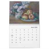Vintager französischer Maler Pierre Auguste Renoir Kalender (Mär 2026)