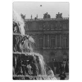Vintager französischer Palast Versailles Pyramiden Klemmbrett (Rückseite)