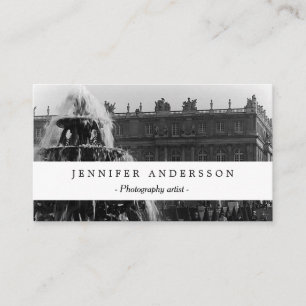 Vintager französischer Palast Versailles Pyramiden Visitenkarte