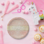 Vintager französischer pappteller (Party)