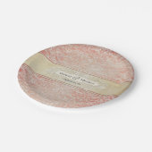 Vintager französischer pappteller (Schrägansicht)