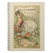 Vintager französischer Parfüm-Aufkleber Notizblock (Vorderseite)