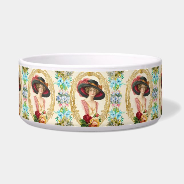 Vintager französischer Pet Bowl Napf (Vorderseite)