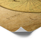 Vintager französischer Postkartenfahrer Fahrradweg Poster (Ecke)