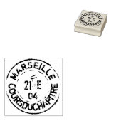 Vintager französischer Postmark Marseille Scrapboo Gummistempel (Stempel)