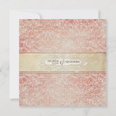 Vintager französischer Regency Lace 100. Geburtsta Einladung (Rückseite)