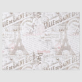 Vintager französischer Romance Collage Pink ID226 Seidenpapier (Vorderseite)