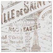 Vintager französischer Romance Collage Pink ID226 Stoff (Nahaufnahme)