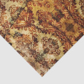 Vintager französischer Rustikaler Herbst-Brauner D Seidenpapier (Ausschnitt)