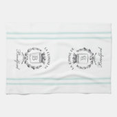 Vintager französischer Sack-Individuelle Name und  Küchentuch (Horizontal)