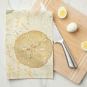 Vintager französischer Sand-Pfeifer Küchentuch (Viertel Falte)