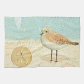 Vintager französischer Sand-Pfeifer Küchentuch (Horizontal)