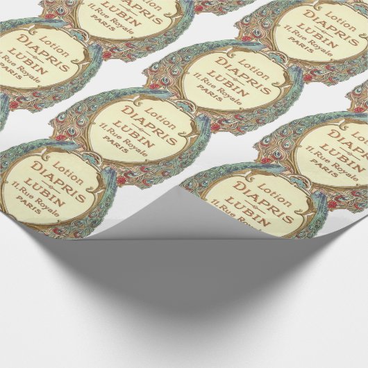 Vintager französischer Seifenaufkleber Geschenkpapier (Ecke)