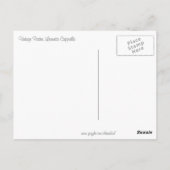 Vintager französischer Ski Postkarte (Rückseite)