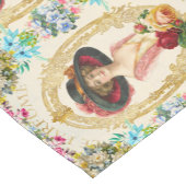 Vintager französischer Tischläufer (Ecke)