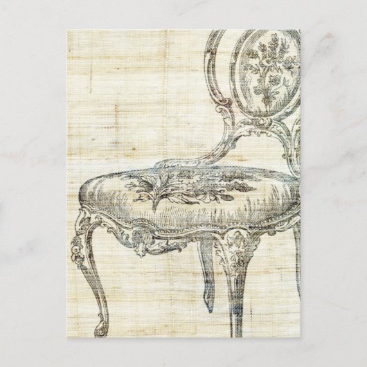 Vintager französischer Vorsitz 2 Postkarte (Vorderseite)