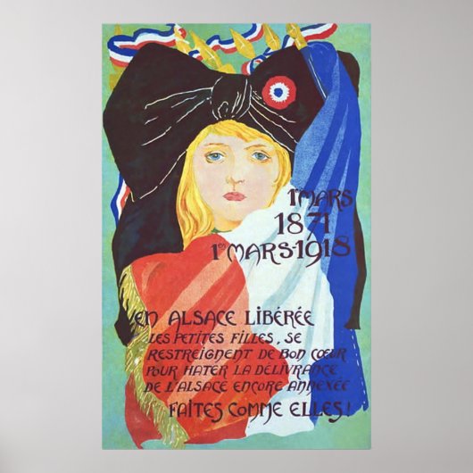 Vintager französischer Weltkrieg 1. Poster (Vorne)