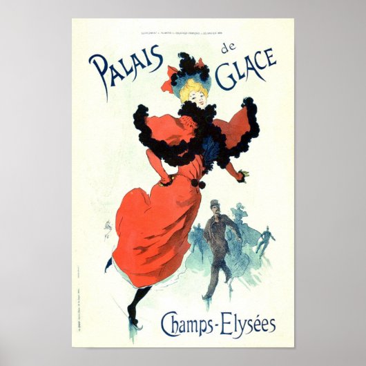 Vintager französischer Werbepalast Glais 1895 Poster (Vorne)