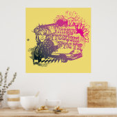 Vintager Freedom Style 1972 Poster (Küche)