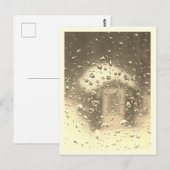 Vintager Freezeerreger am Fenster Postkarte (Vorne/Hinten)