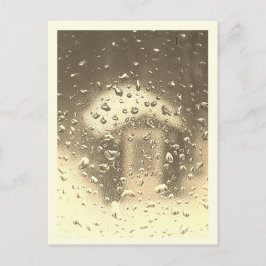 Vintager Freezeerreger am Fenster Postkarte