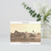 Vintager Freitagshafen Postkarte (Stehend Vorderseite)