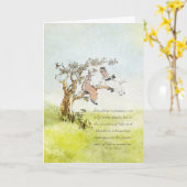 Vintager Freundschafts-Geburtstag Karte (Gelbe Blume)