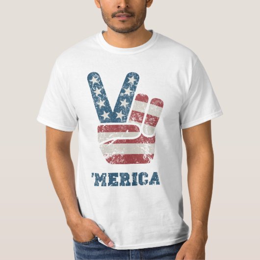 Vintager Friede "Merica T - Shirt (Vorderseite)