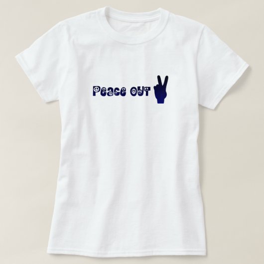 Vintager Frieden T-Shirt (Design vorne)
