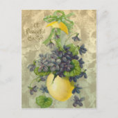 Vintager Friedlicher OsterOstern Feiertagspostkarte (Vorderseite)