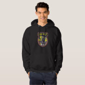 Vintager Frisbee Retro Frisbee Disco Hoodie (Vorne ganz)