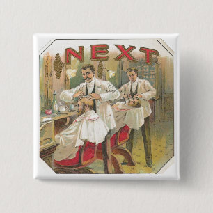 Vintager Friseur Button