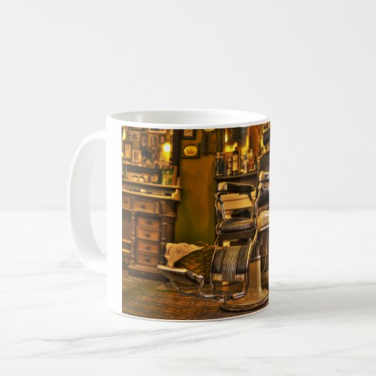 Vintager Friseur Kaffeetasse (Vorderseite Links)
