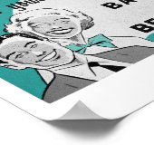 Vintager Friseur Salon Kunstvoll wandern im Valle  Poster (Ecke)