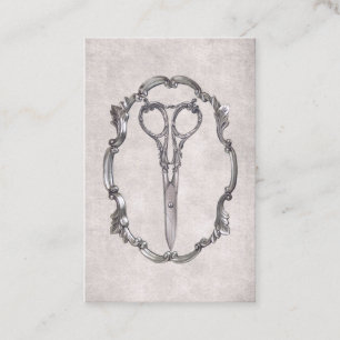 Vintager Friseursalon Antique Schere Friseur Visitenkarte