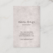 Vintager Friseursalon Antique Schere Friseur Visitenkarte (Rückseite)