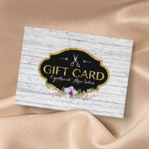 Vintager Friseursalon-Geschenk für Haarstühle Rabattkarte