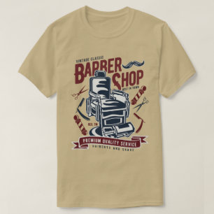 Vintager Friseursalon T - Shirt