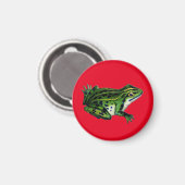 Vintager Frog Illustrationsmagnet Magnet (Vorderseite/Rückseite)