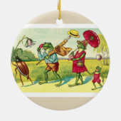 Vintager Frog Nr. 2 Keramik Ornament (Hinten)